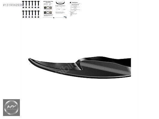 BMW M3 E92 E93 2007-2013 Ön Tampon Alt Eki Lip Piano Black V2