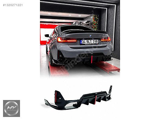 BMW 3 Serisi G20 FACELIFT VTEN Led Işıklı Çakarlı Difüzör Seti