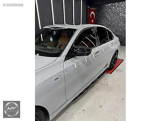 BMW 3 Serisi G20 Uyumlu Parlak Siyah Ayna Kapağı Seti 4 Parça