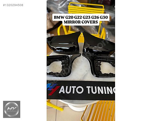 BMW 3 Serisi G20 Uyumlu Parlak Siyah Ayna Kapağı Seti 4 Parça