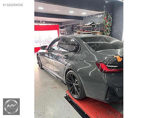 BMW 3 Serisi G20 Uyumlu Parlak Siyah Ayna Kapağı Seti 4 Parça