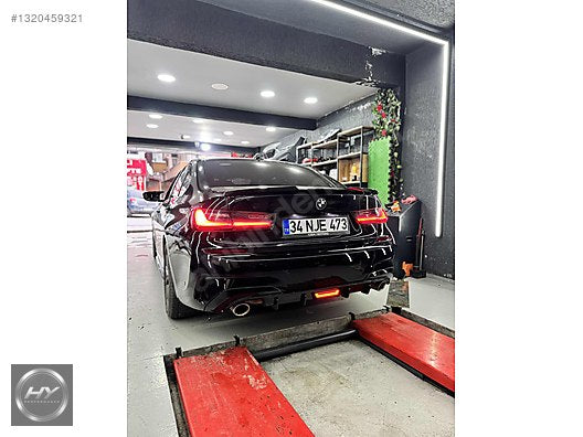 BMW 3 Serisi G20 2018-2022 Ledli Işıklı Difüzör Parlak Siyah