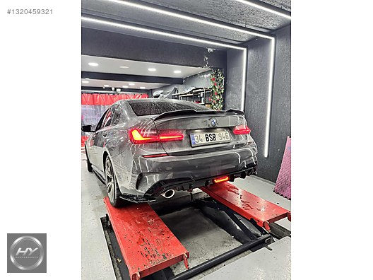 BMW 3 Serisi G20 2018-2022 Ledli Işıklı Difüzör Parlak Siyah