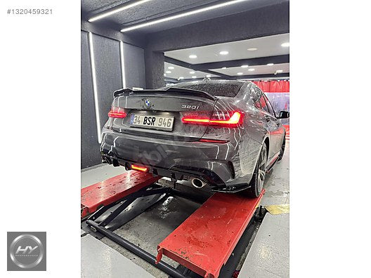 BMW 3 Serisi G20 2018-2022 Ledli Işıklı Difüzör Parlak Siyah