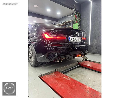 BMW 3 Serisi G20 2018-2022 Ledli Işıklı Difüzör Parlak Siyah