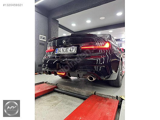 BMW 3 Serisi G20 2018-2022 Ledli Işıklı Difüzör Parlak Siyah