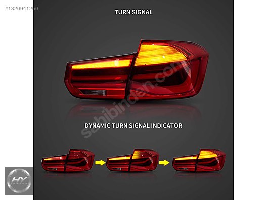 BMW 3 Serisi F30 F80 2012-2019 Kayar Sinyalli LED Stop Seti