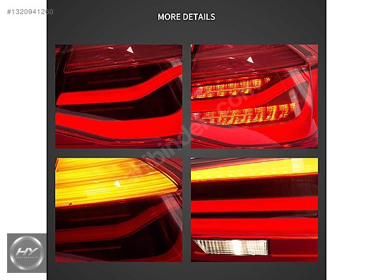 BMW 3 Serisi F30 F80 2012-2019 Kayar Sinyalli LED Stop Seti