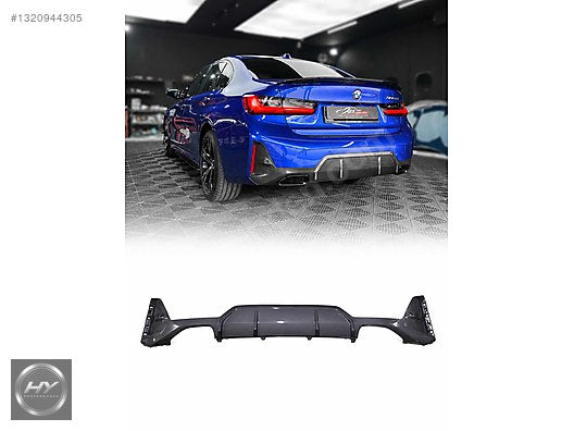 BMW G20 LCI 2022+ Uyumlu M340i Arka Difüzör Antrasit Renk