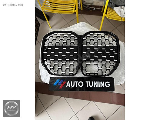 BMW 4 Serisi G22 G23 Uyumlu Diamond Panjur Parlak Siyah / Krom