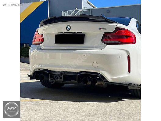 BMW 2 Serisi F22 / M2 F87 PSM Style Bagaj Spoyleri Piano Black