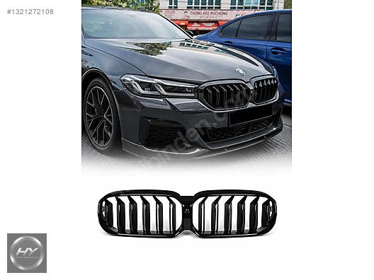 BMW 5 Serisi G30 LCI / M5 F90 LCI Çift Çıtalı Panjur Piano Black