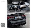 BMW 4 Serisi G22 G23 G82 M4 Arka Tampon Parlak Siyah Egzoz Ucu