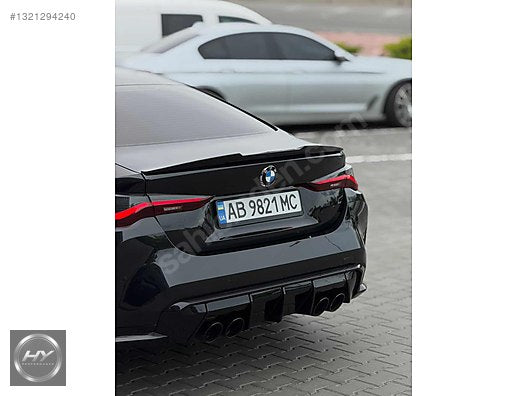 BMW 4 Serisi G22 G23 G82 M4 Arka Tampon Parlak Siyah Egzoz Ucu