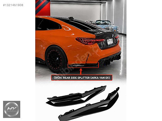 BMW 4 SERİSİ G22 G23 / G82 G83 M4 ARKA TAMPON YAN FLAP SPLITTER