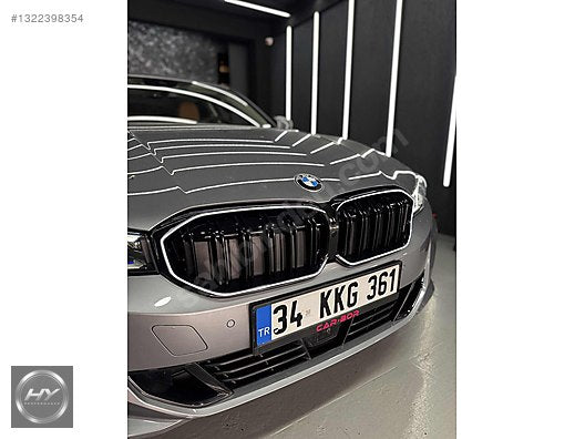 BMW 3 SERİSİ G20 LCI 2022+ ÇİFT ÇITA LEDLİ PANJUR PIANO BLACK