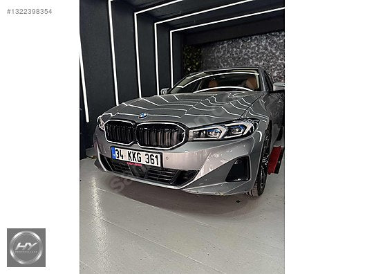 BMW 3 SERİSİ G20 LCI 2022+ ÇİFT ÇITA LEDLİ PANJUR PIANO BLACK