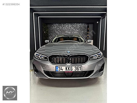 BMW 3 SERİSİ G20 LCI 2022+ ÇİFT ÇITA LEDLİ PANJUR PIANO BLACK