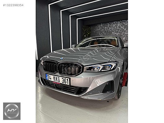 BMW 3 SERİSİ G20 LCI 2022+ ÇİFT ÇITA LEDLİ PANJUR PIANO BLACK