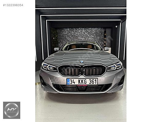 BMW 3 SERİSİ G20 LCI 2022+ ÇİFT ÇITA LEDLİ PANJUR PIANO BLACK