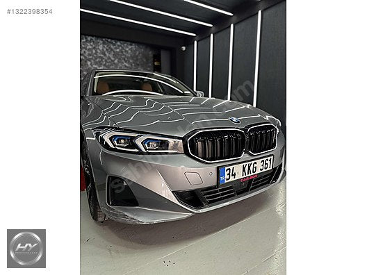 BMW 3 SERİSİ G20 LCI 2022+ ÇİFT ÇITA LEDLİ PANJUR PIANO BLACK