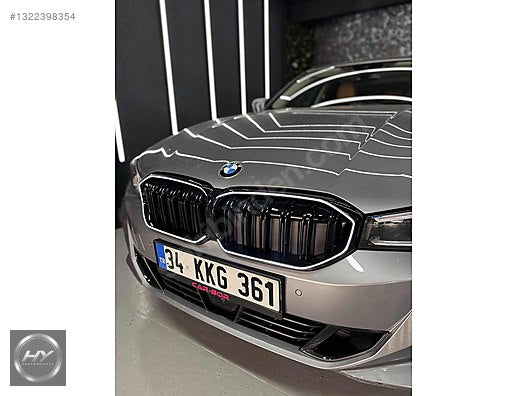 BMW 3 SERİSİ G20 LCI 2022+ ÇİFT ÇITA LEDLİ PANJUR PIANO BLACK