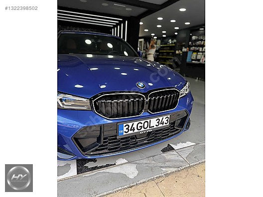 BMW 3 SERİSİ G20 LCI 2022+ SHADOW LINE PIANO BLACK LEDLİ PANJUR