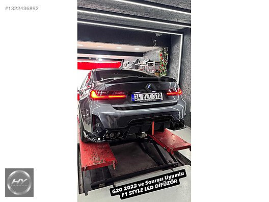 BMW G20 LCI 340 340i M340i F1 Ledli Işıklı Çakarlı Vten Difüzör