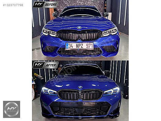 BMW G20 19-22 LCI Facelift Dönüşüm Seti Ön Tampon + Far + Panjur