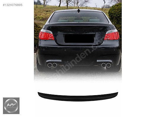 BMW 5 Serisi E60 2005-2010 M5 Bagaj Spoileri Piano Black