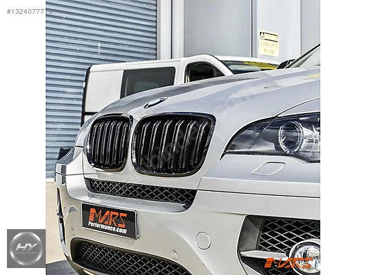 BMW X5 E70 X6 E71 2008-2014 M Çift Çizgi Panjur Piano Black