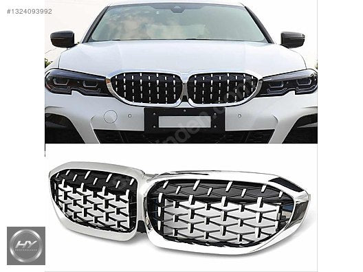 BMW 3 Serisi G20 2019-2022 Diamond Panjur Krom Çerçeve