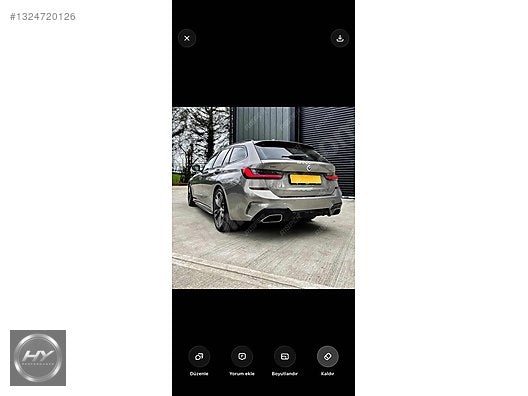 BMW 3 Serisi G20 18-22 340i Difüzör Krom Egzoz Seti 340 M340i