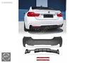 BMW 4 Serisi F32 F33 F36 2013-20 M Sport Arka Tampon Difüzör Set