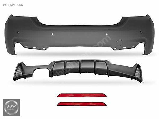 BMW 4 Serisi F32 F33 F36 2013-20 M Sport Arka Tampon Difüzör Set