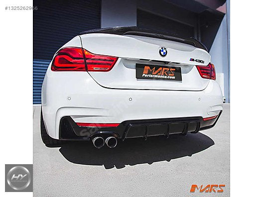 BMW 4 Serisi F32 F33 F36 2013-20 M Sport Arka Tampon Difüzör Set