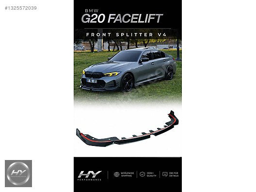 BMW 3 Serisi G20 LCI 2022-2026 M Performance Ön Tampon Eki Lip