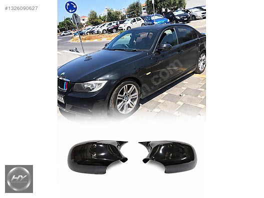 BMW 3 Serisi E90 2005-2012 Piano Black Ayna Kapağı Seti Sağ Sol