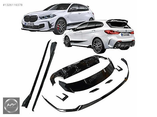 BMW 1 Serisi F40 2018-24 M Sport Parlak Siyah Full Aero Body Kit