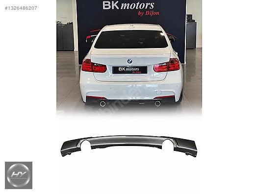 BMW 3 Serisi F30 M Sport M-Tech 335i Füme Difüzör Orijinal Tip