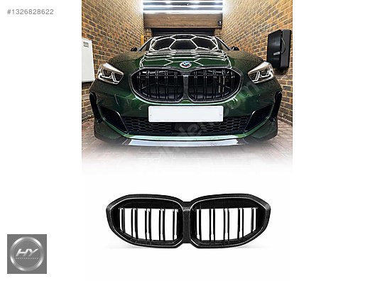 BMW 1 Serisi F40 2019- Uyumlu Karbon Çift Çıtalı Ön Panjur Seti