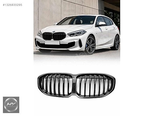 BMW 1 Serisi F40 2019- Uyumlu Karbon Tek Çıtalı Ön Panjur