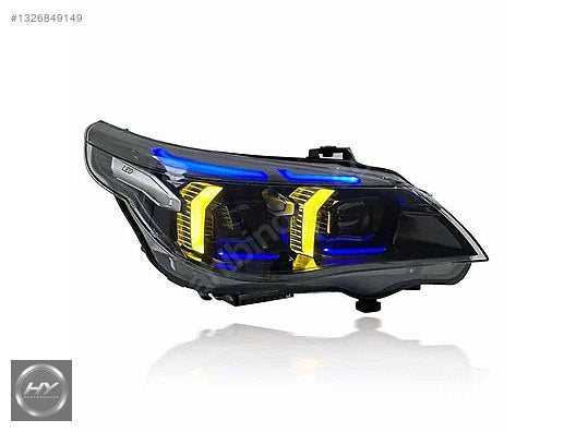 BMW 5 Serisi E60 2003-2010 Snake Eye LED Far Seti Çift Renk DRL