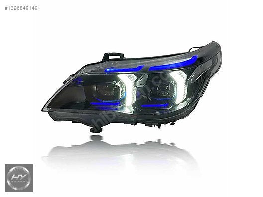 BMW 5 Serisi E60 2003-2010 Snake Eye LED Far Seti Çift Renk DRL
