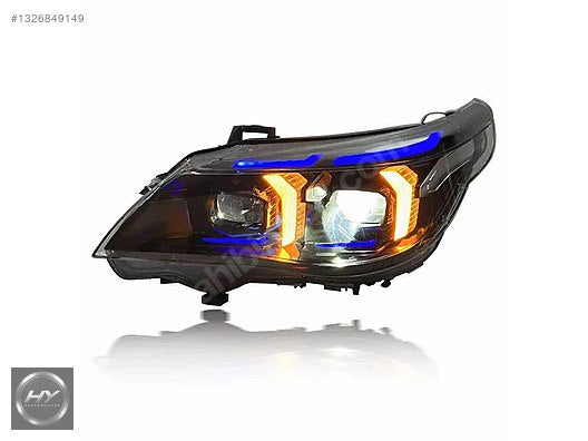 BMW 5 Serisi E60 2003-2010 Snake Eye LED Far Seti Çift Renk DRL