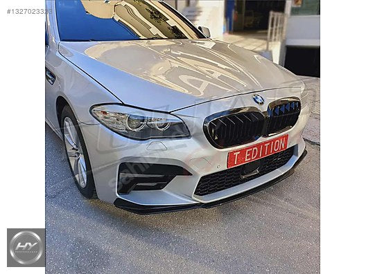 BMW 5 Serisi F10 10-16 Uyumlu M5 Dönüşüm Ön Tampon Seti Panjurlu