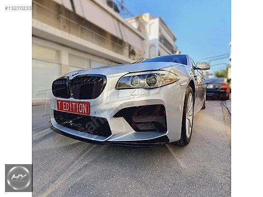 BMW 5 Serisi F10 10-16 Uyumlu M5 Dönüşüm Ön Tampon Seti Panjurlu