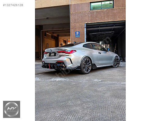 BMW 4 Serisi G22 G23 VTEN F1 Style LED Arka Difüzör, Flap Seti