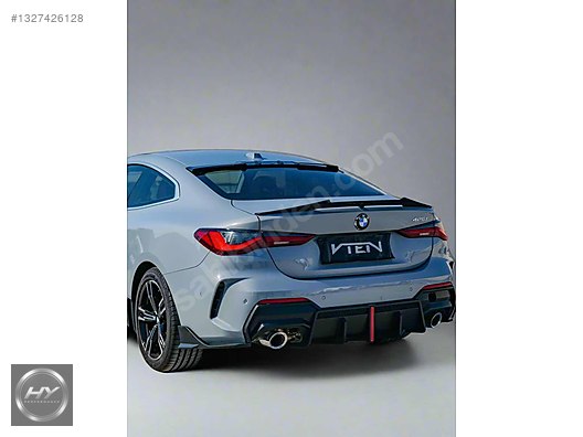 BMW 4 Serisi G22 G23 VTEN F1 Style LED Arka Difüzör, Flap Seti