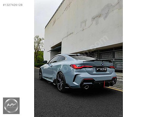 BMW 4 Serisi G22 G23 VTEN F1 Style LED Arka Difüzör, Flap Seti